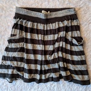 Black and Gray mini skirt